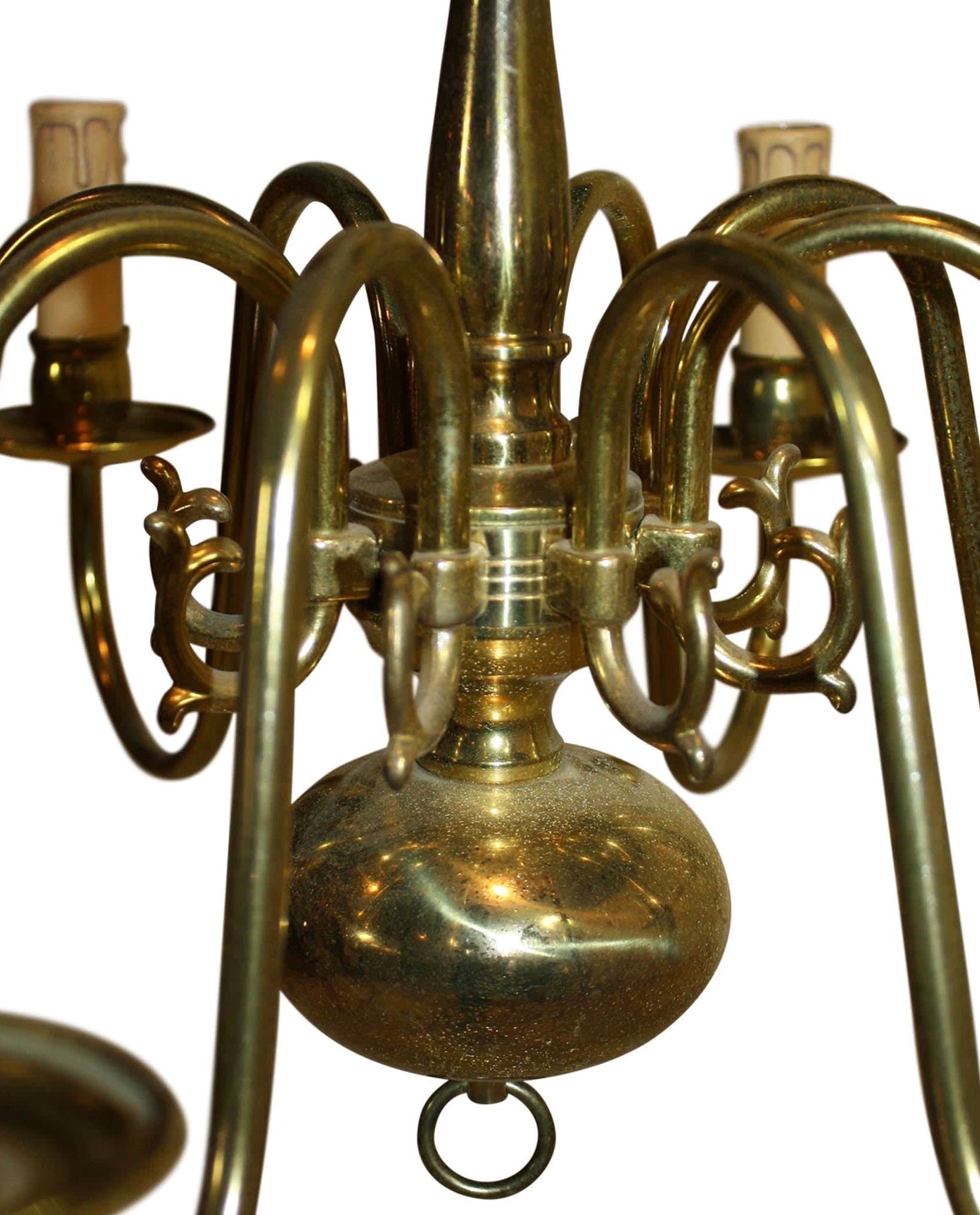Dutch Brass Chandelier