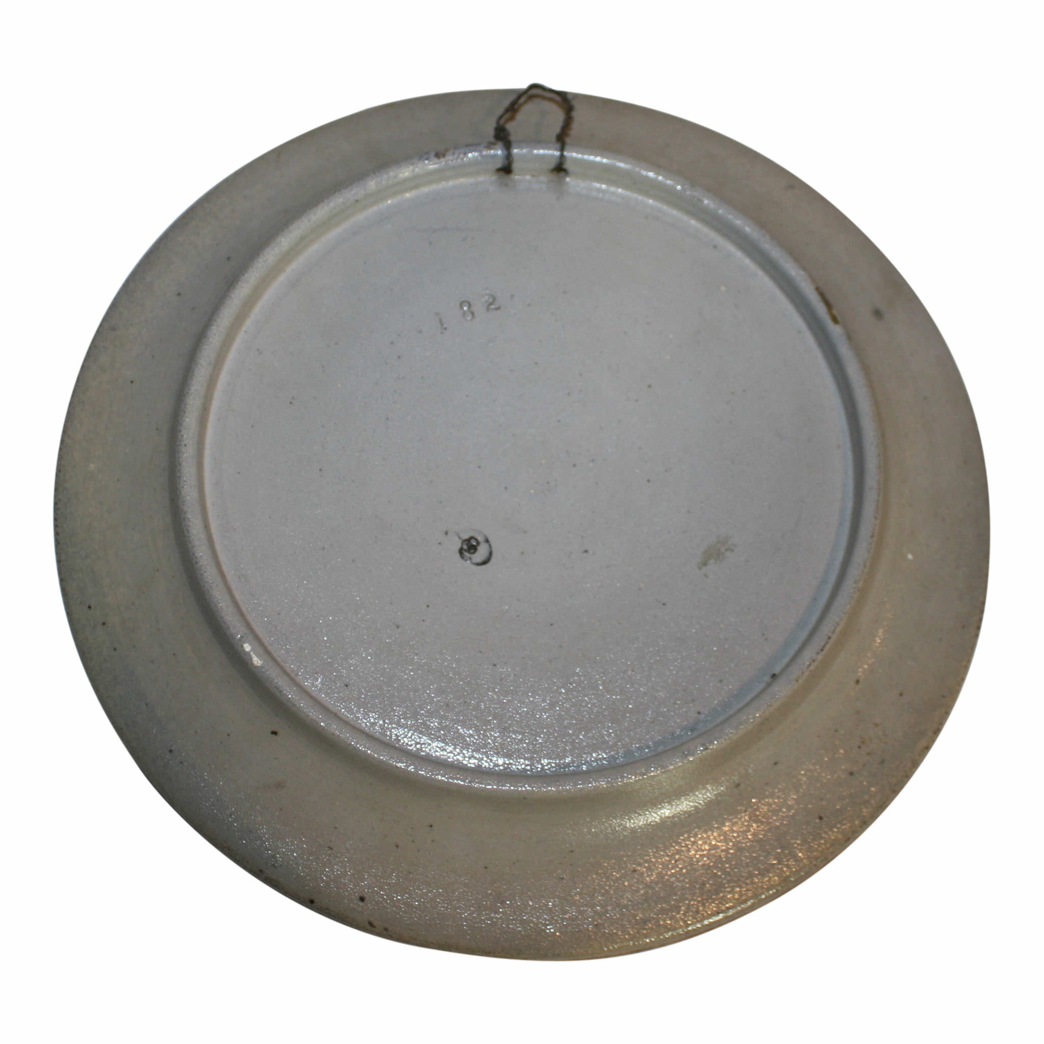 German Westerwald Salt Glazed Stoneware Plate