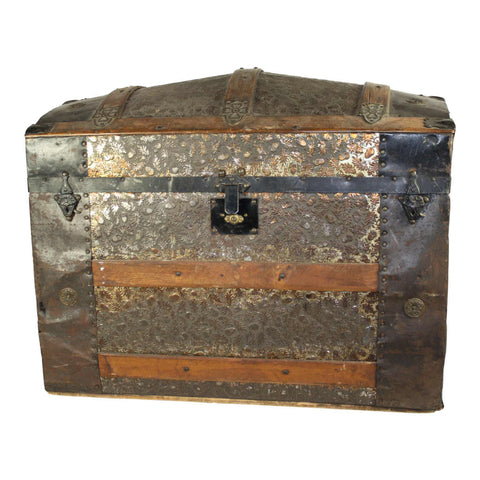 Wood and Metal Trunk