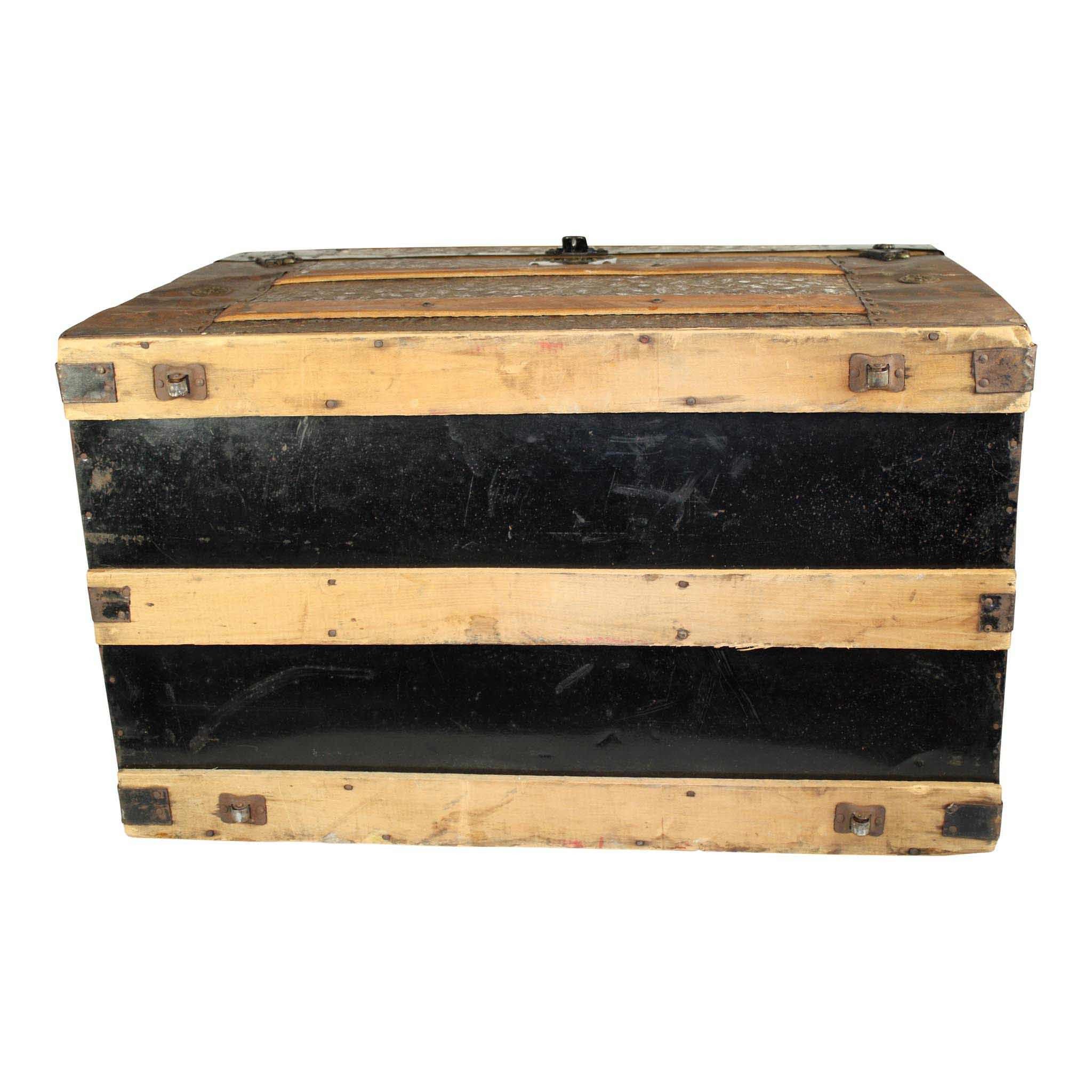 Wood and Metal Trunk