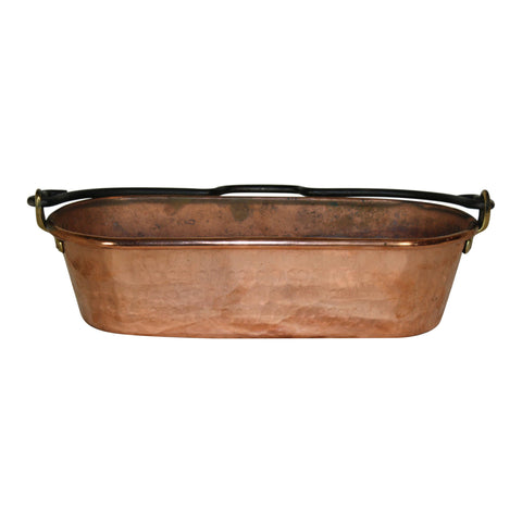 Copper and Brass Oval Fish Poacher