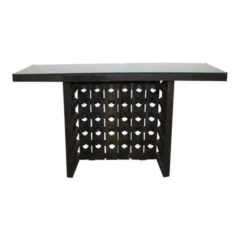 French Champagne Riddling Rack Console Table