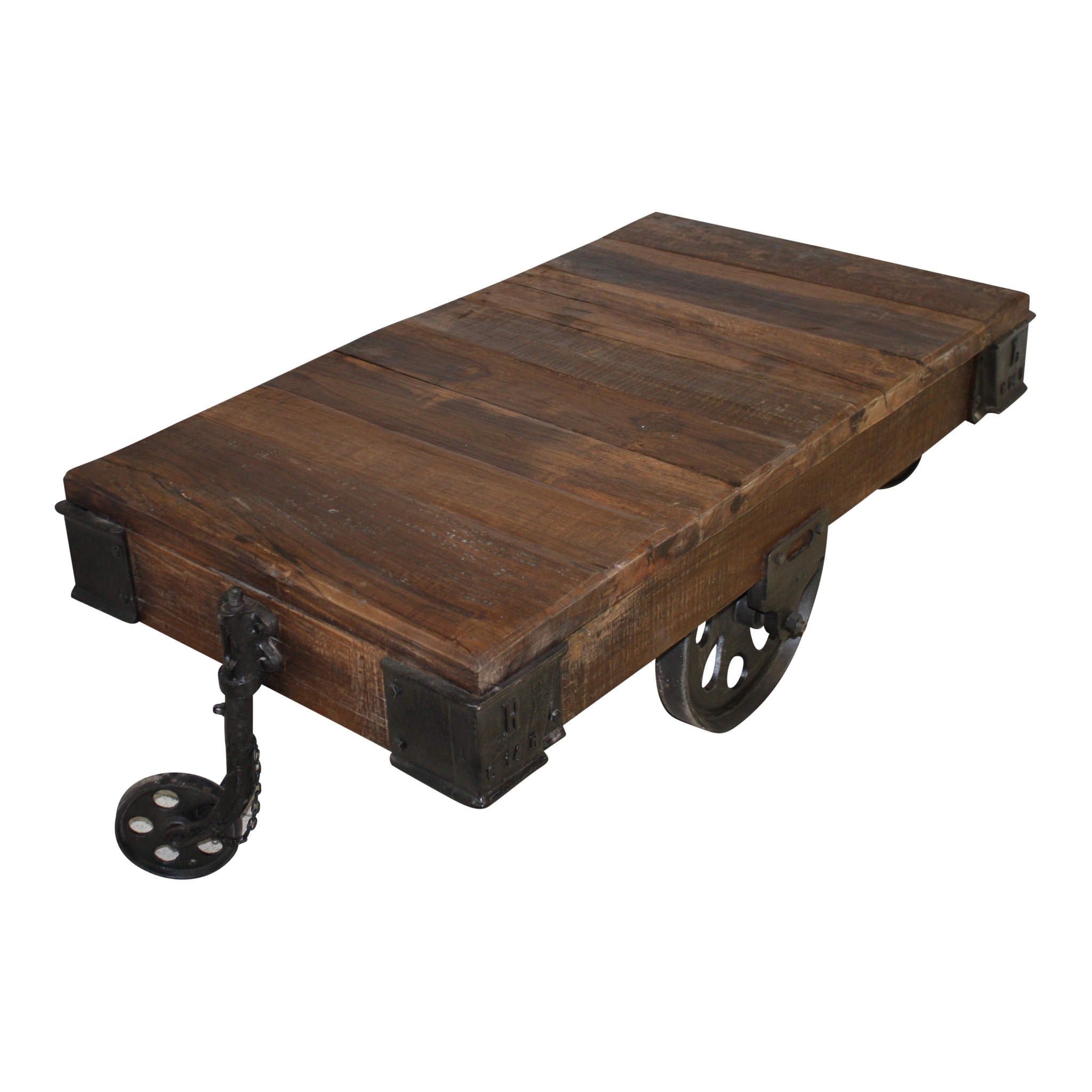 Industrial Trolley Cart Coffee Table
