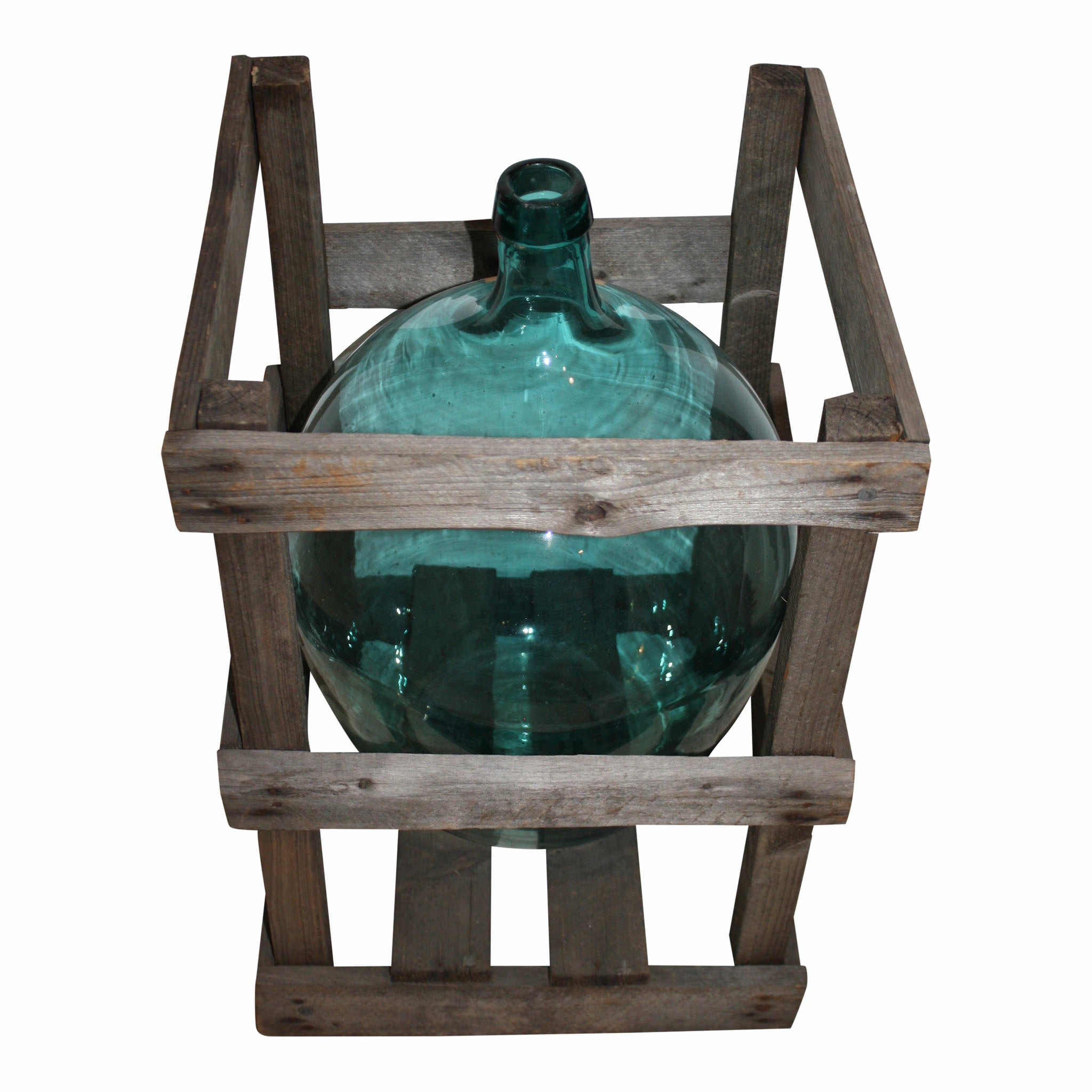 French Bordeaux Demijohn in Crate