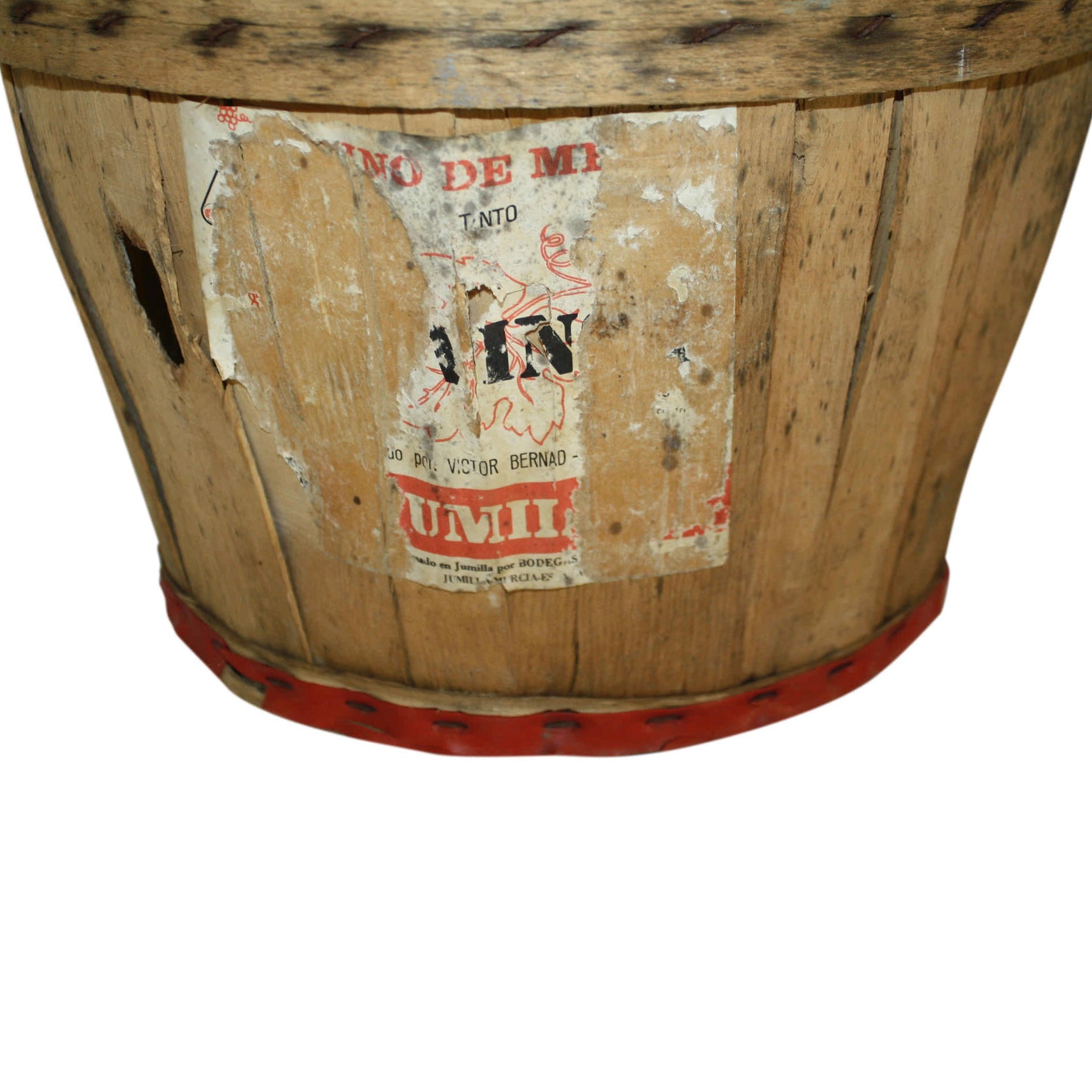 Spanish Wine Bottle in Basket