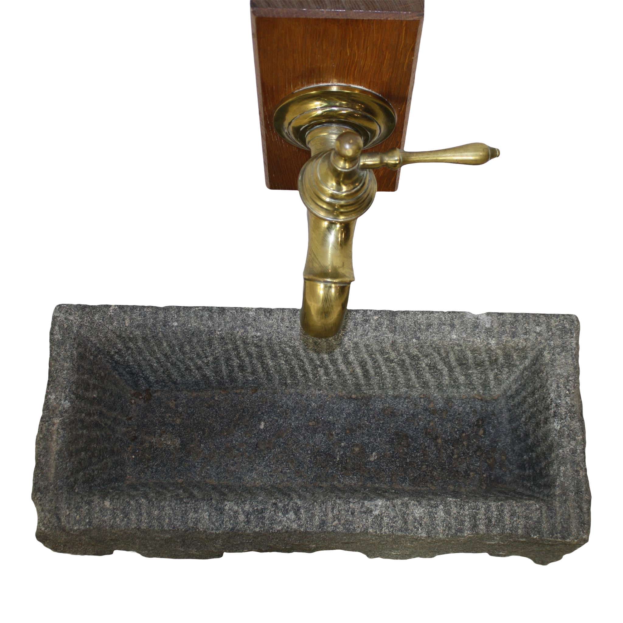 Faucet with Stone Basin