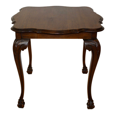 Louis XV Square Oak Side Table