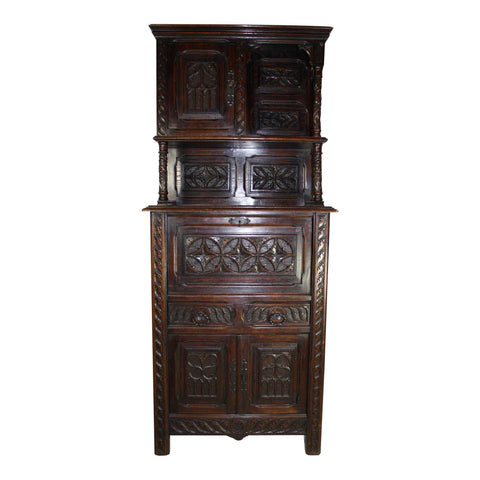 Carved Walnut Cabinet