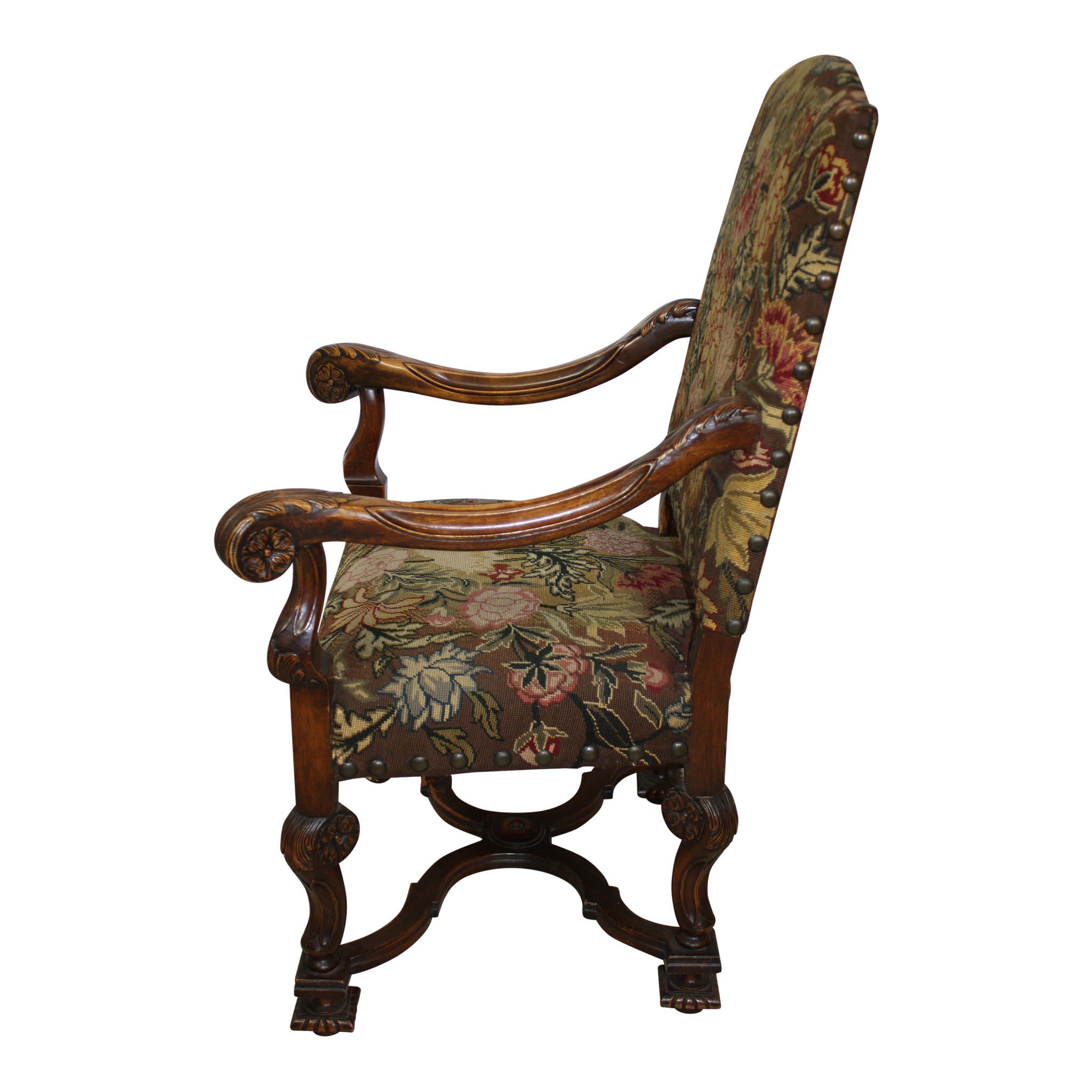 Louis XV Carved Armchair