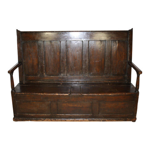 Oak Bench with Storage