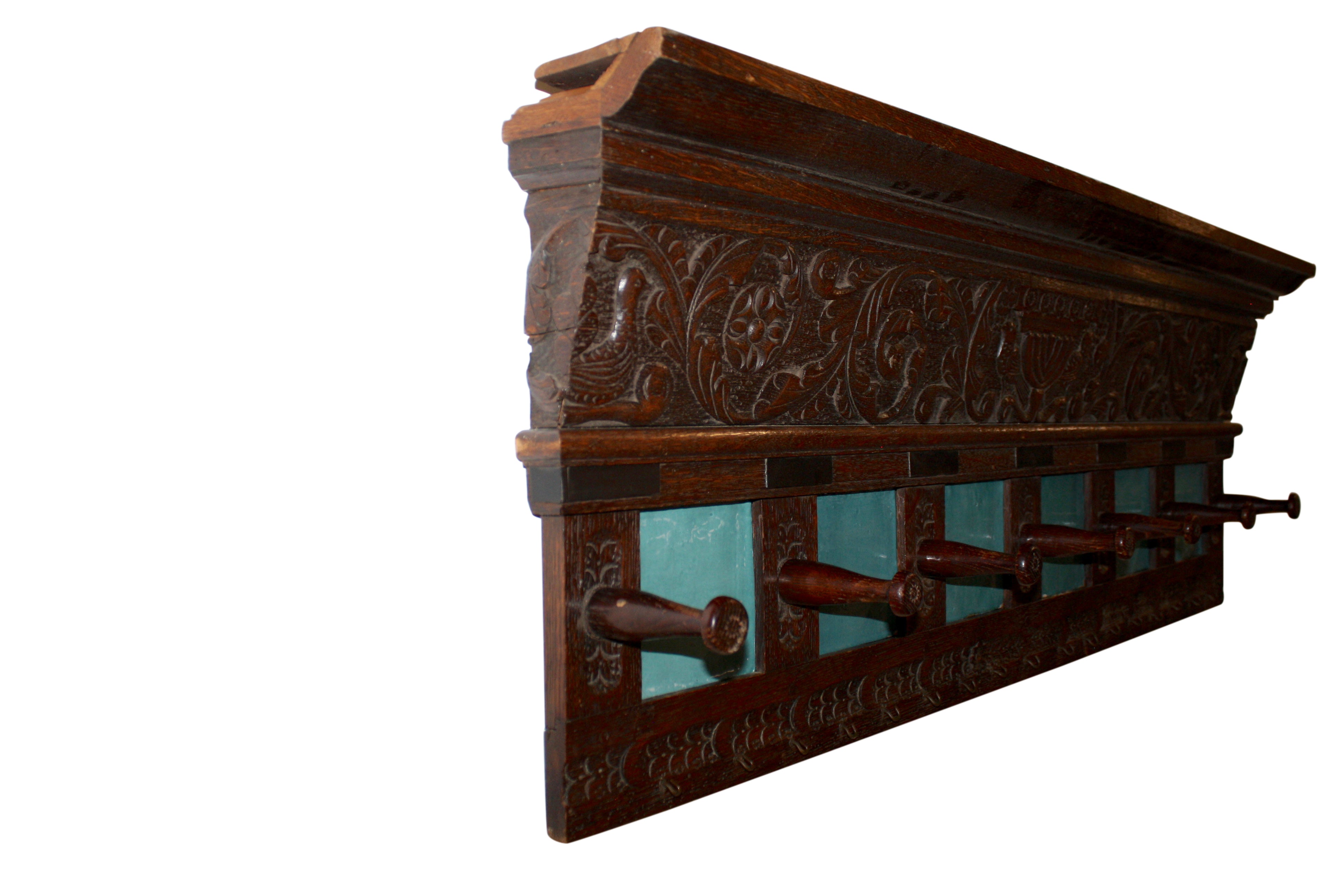 Wall Mounted Coat Rack with Handmade Spanish Tiles - Ski Country ...