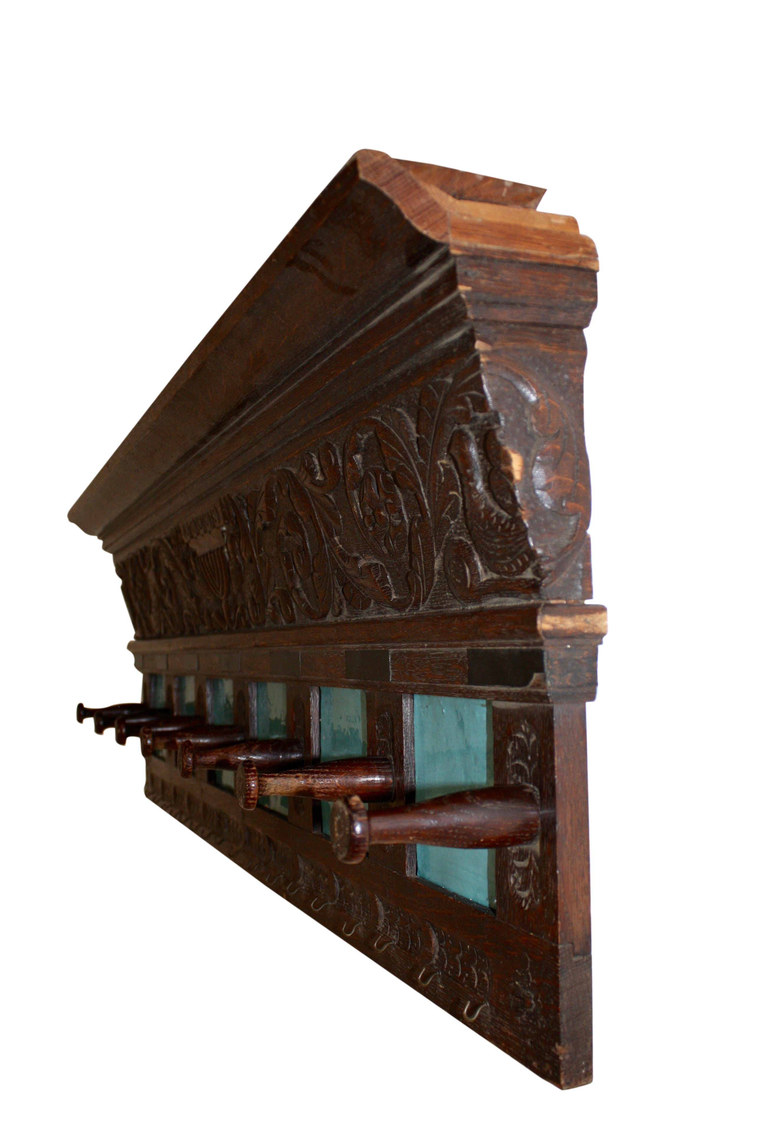 Wall Mounted Coat Rack with Handmade Spanish Tiles - Ski Country ...