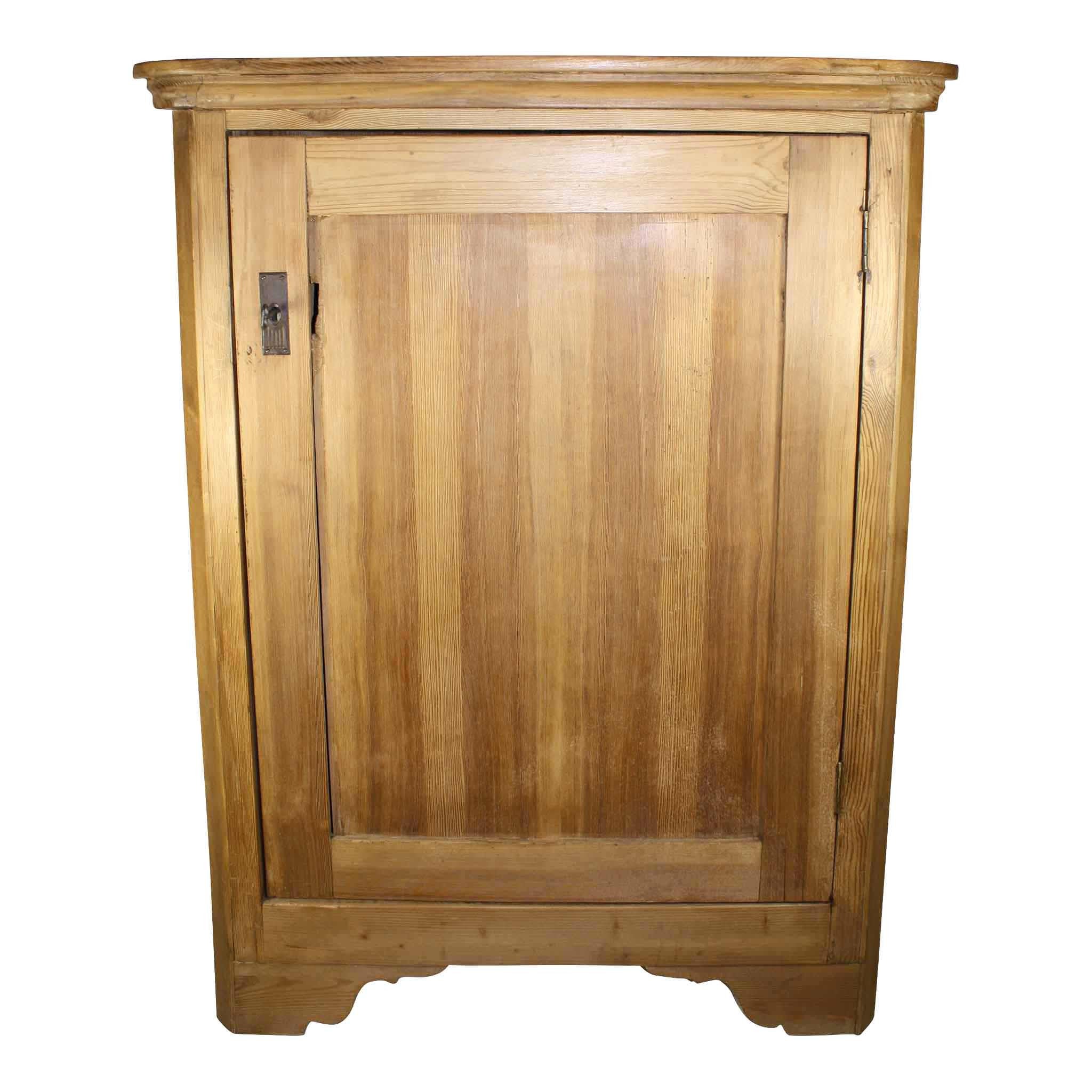 Short Pine Corner Cabinet