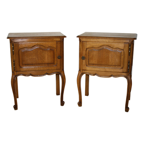 Pair of Oak Nightstands