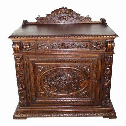 Carved Oak Cabinet