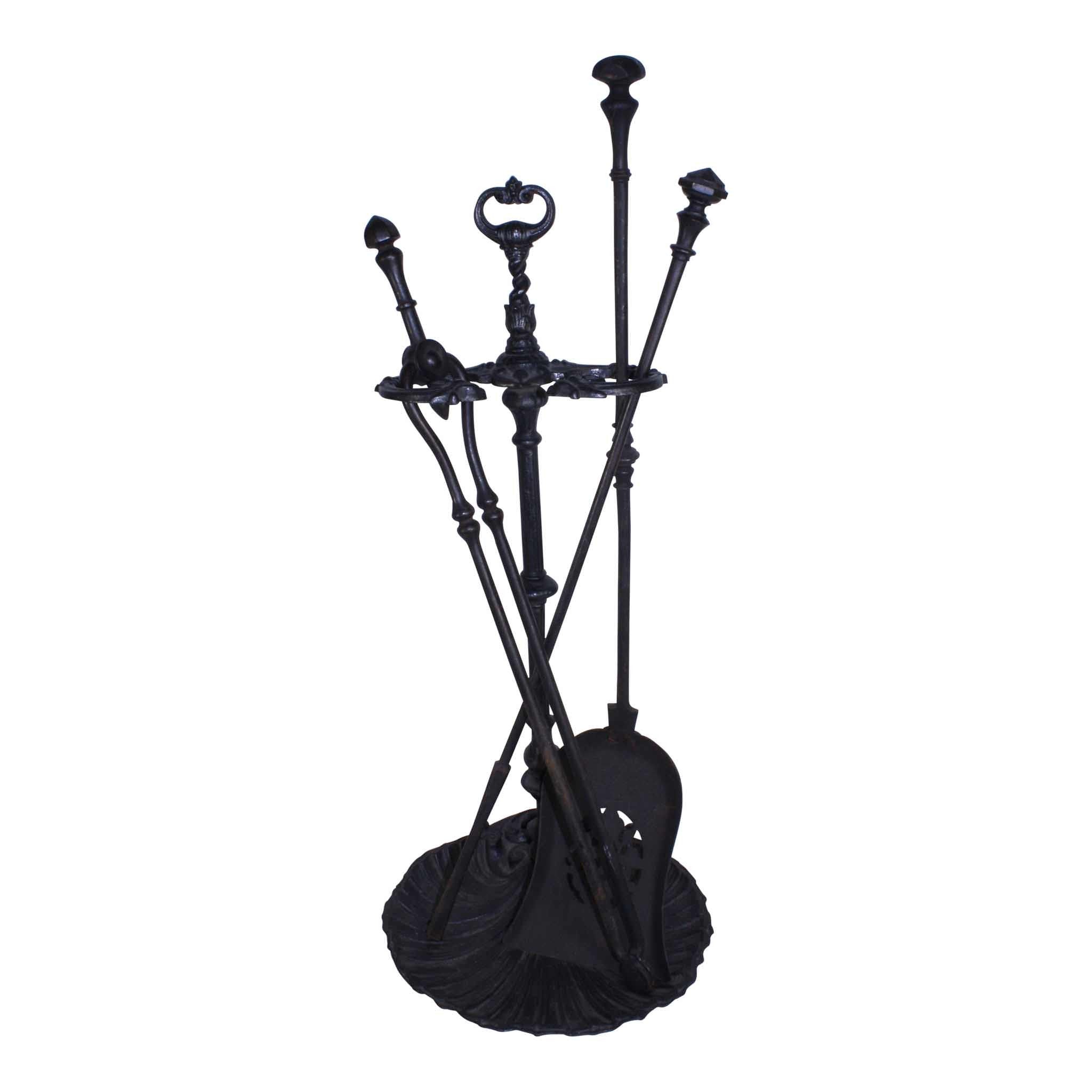 Fireplace Tool Set with Stand/4 Piece