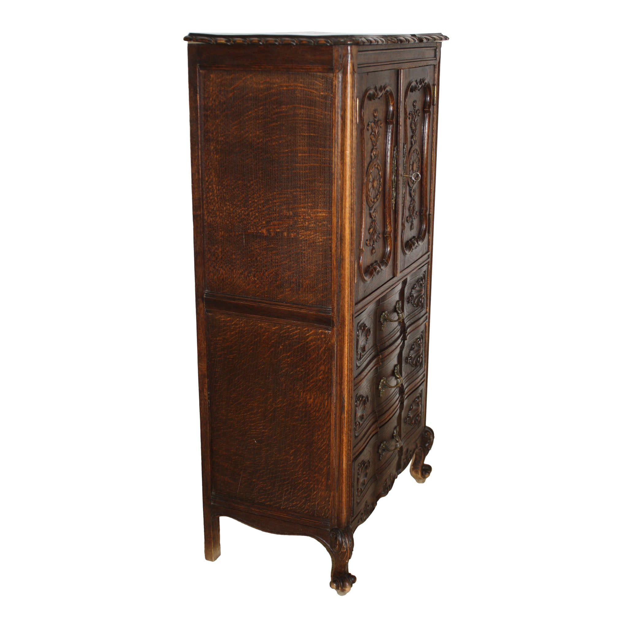 Louis XV Oak Cabinet