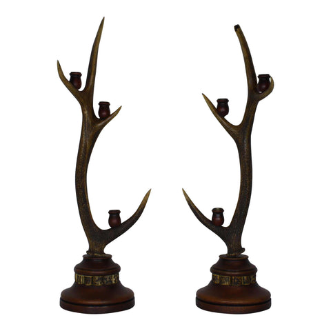 Red Stag Candelabra Set/2