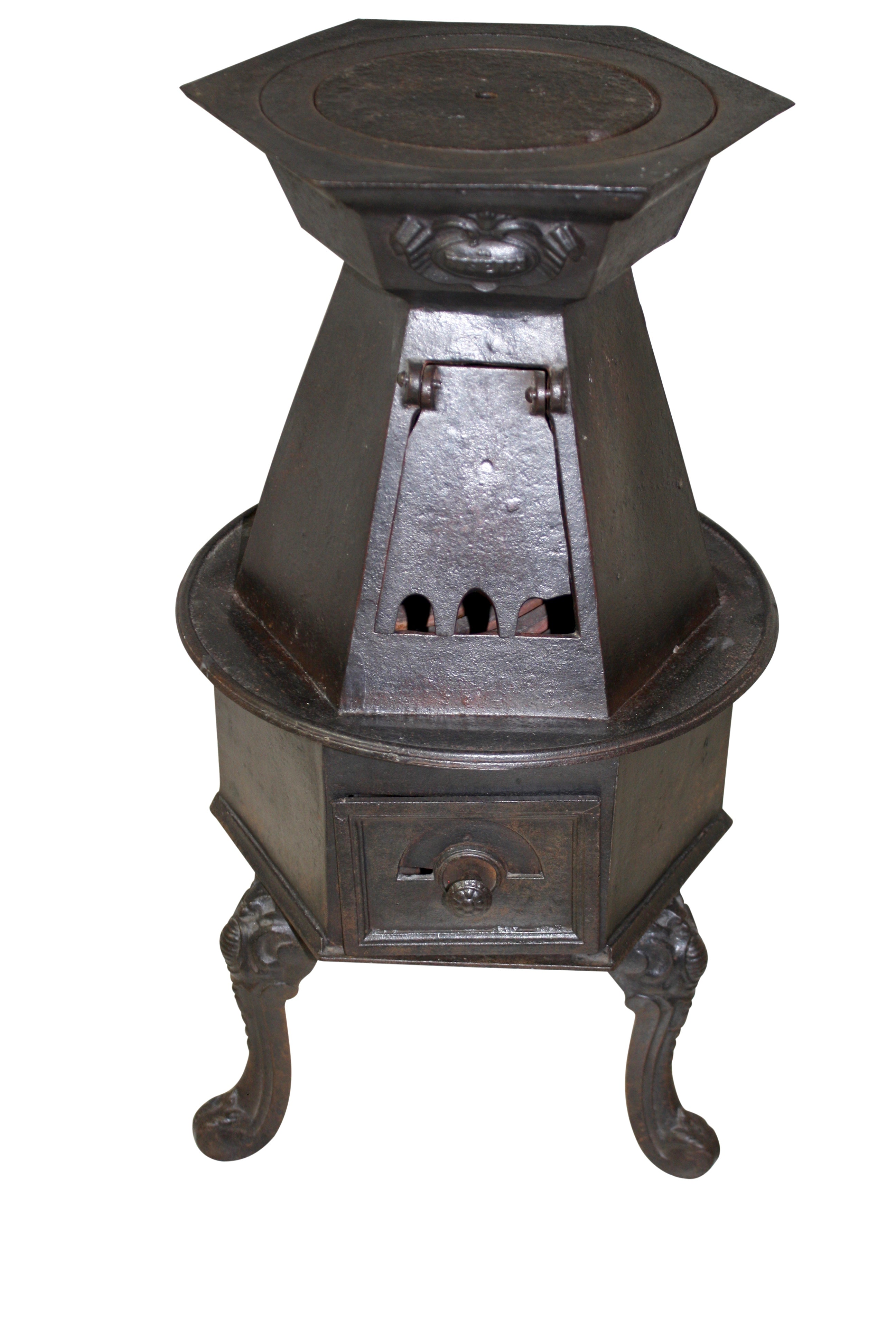 French Rosières Laundry Stove with Six Irons