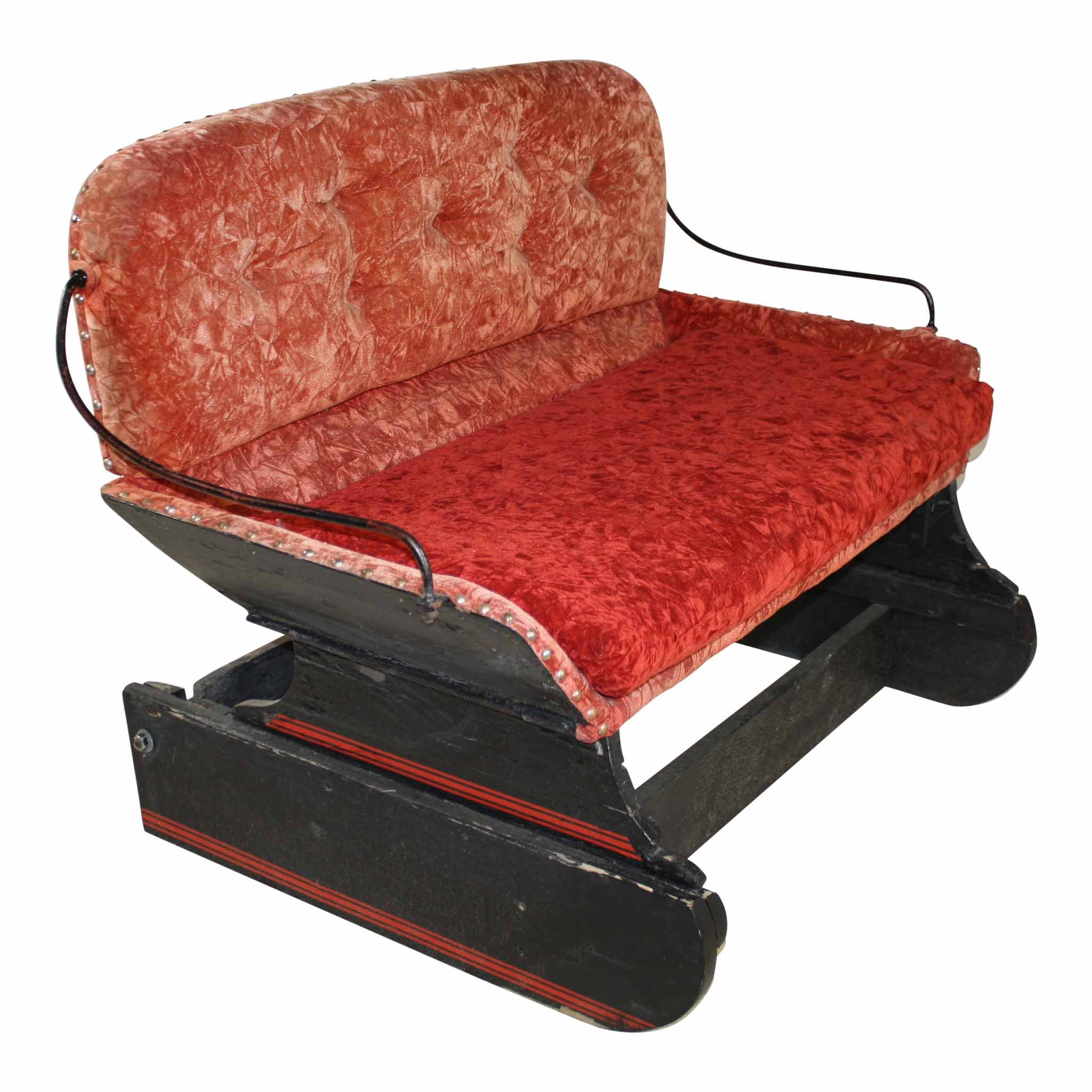 Sleigh Seat Bench-Red