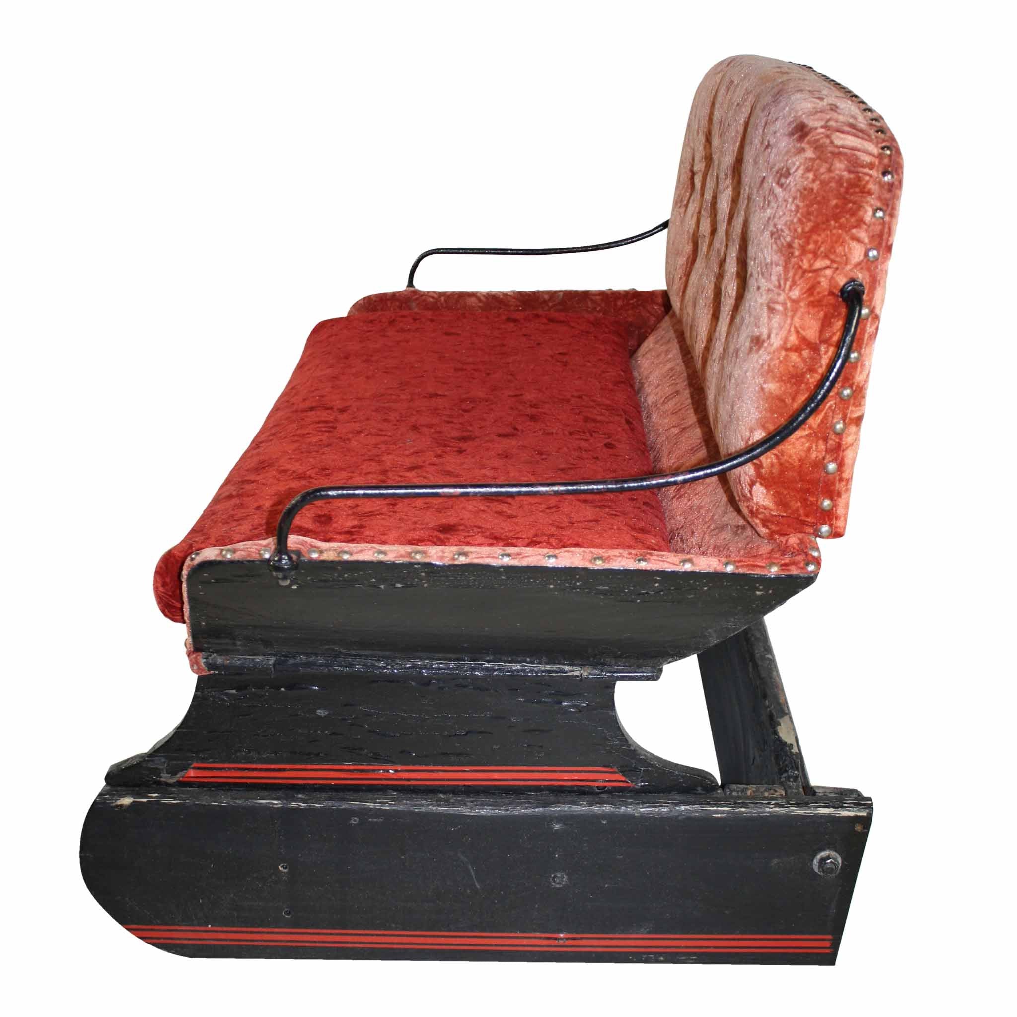 Sleigh Seat Bench-Red