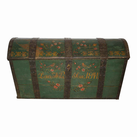 Swedish Painted Trunk