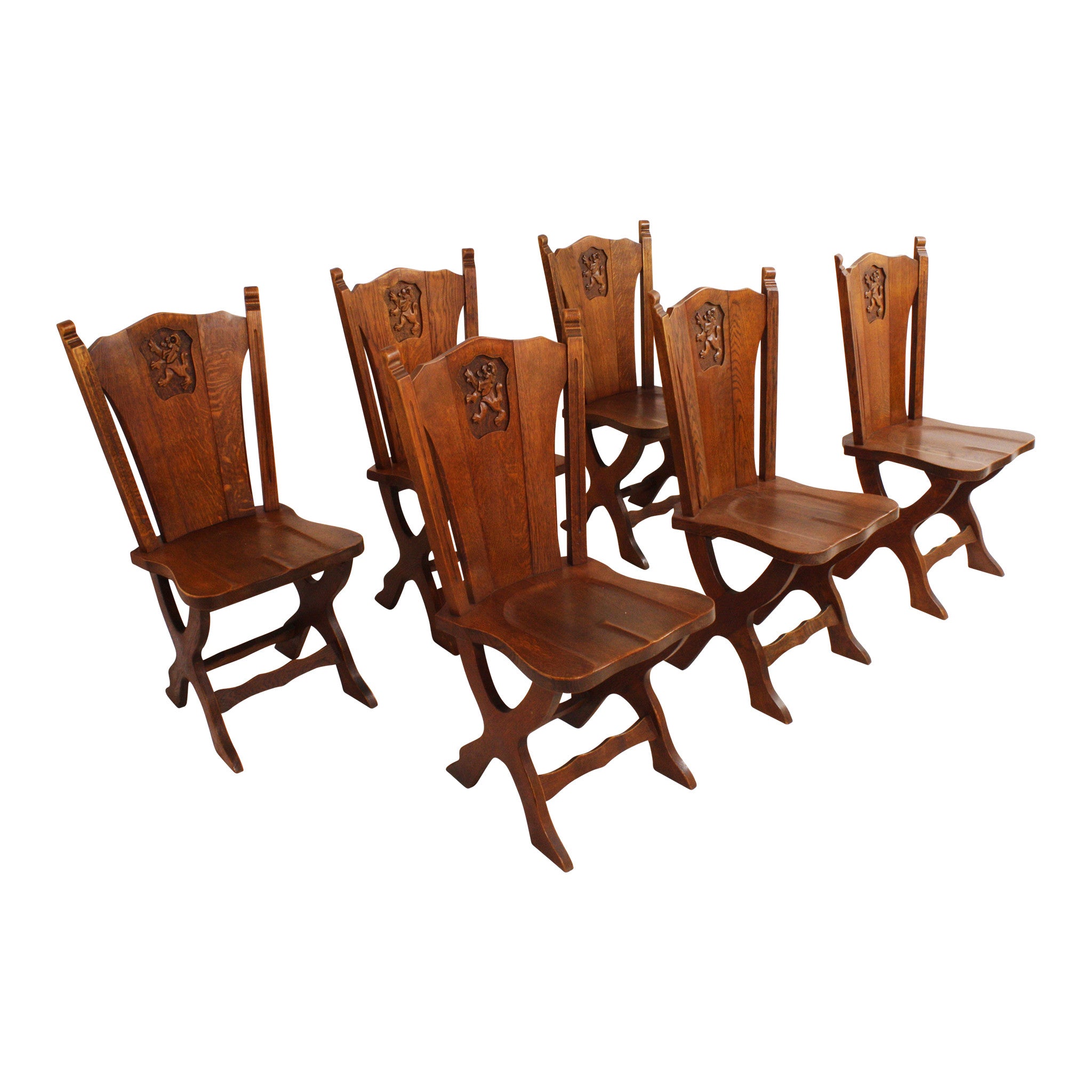 ski-country-antiques - Mountain Lodge Chairs - Set of 6