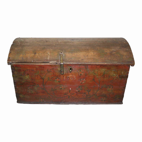 Red Painted Trunk