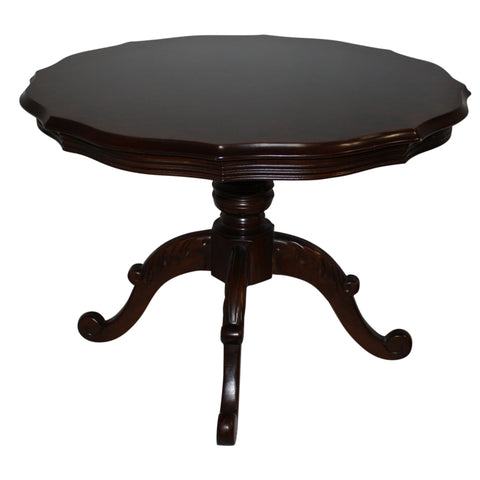 Burled Walnut and Mahogany Side Table