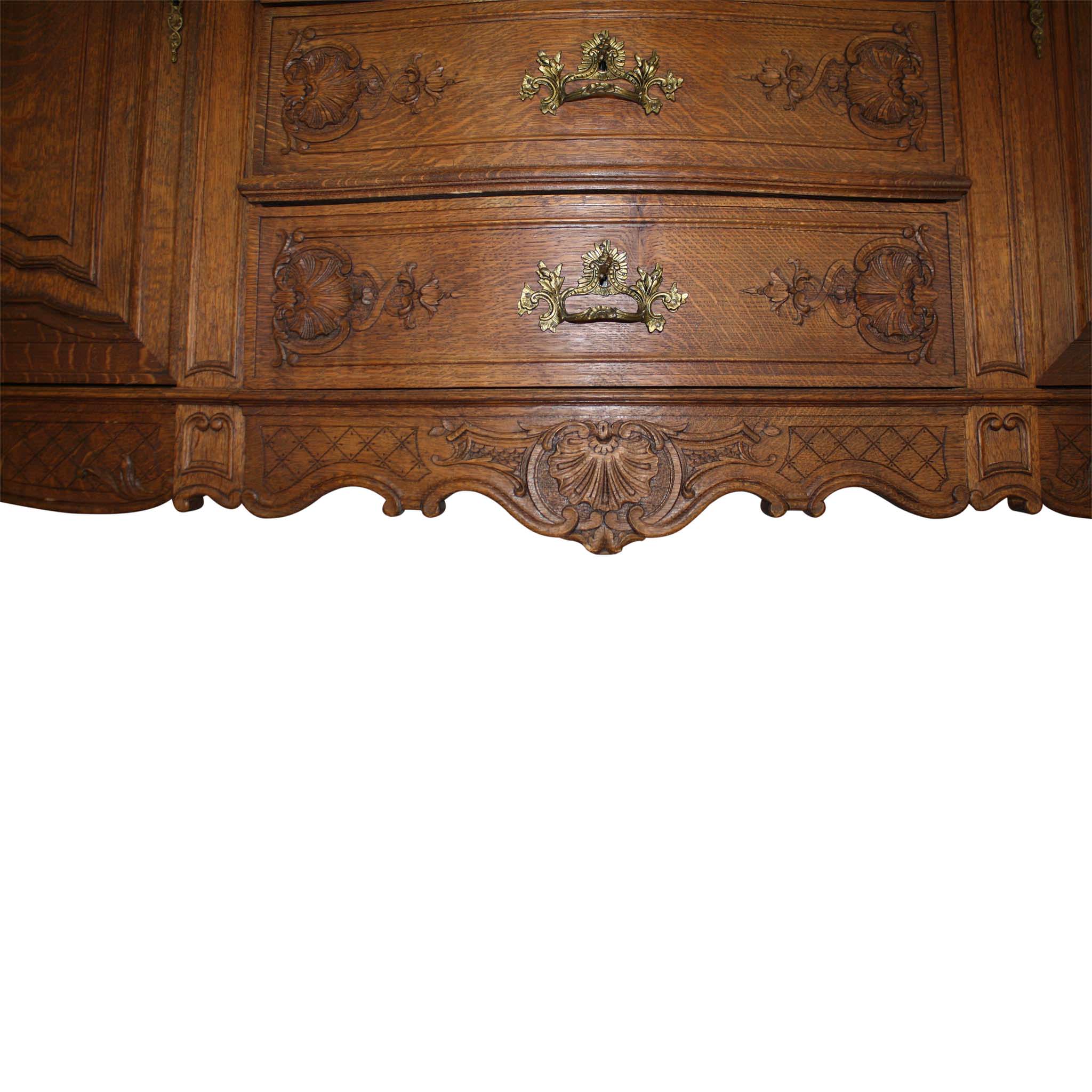 Belgian Louis XV Oak Sideboard