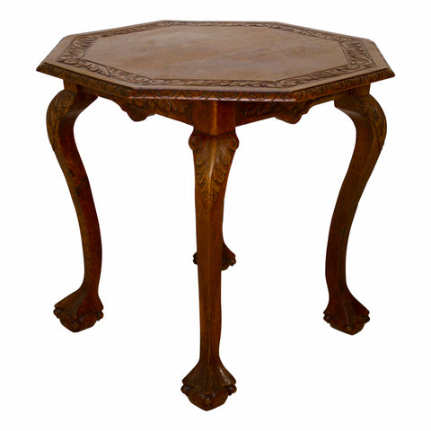 Oak Octagonal Side Table