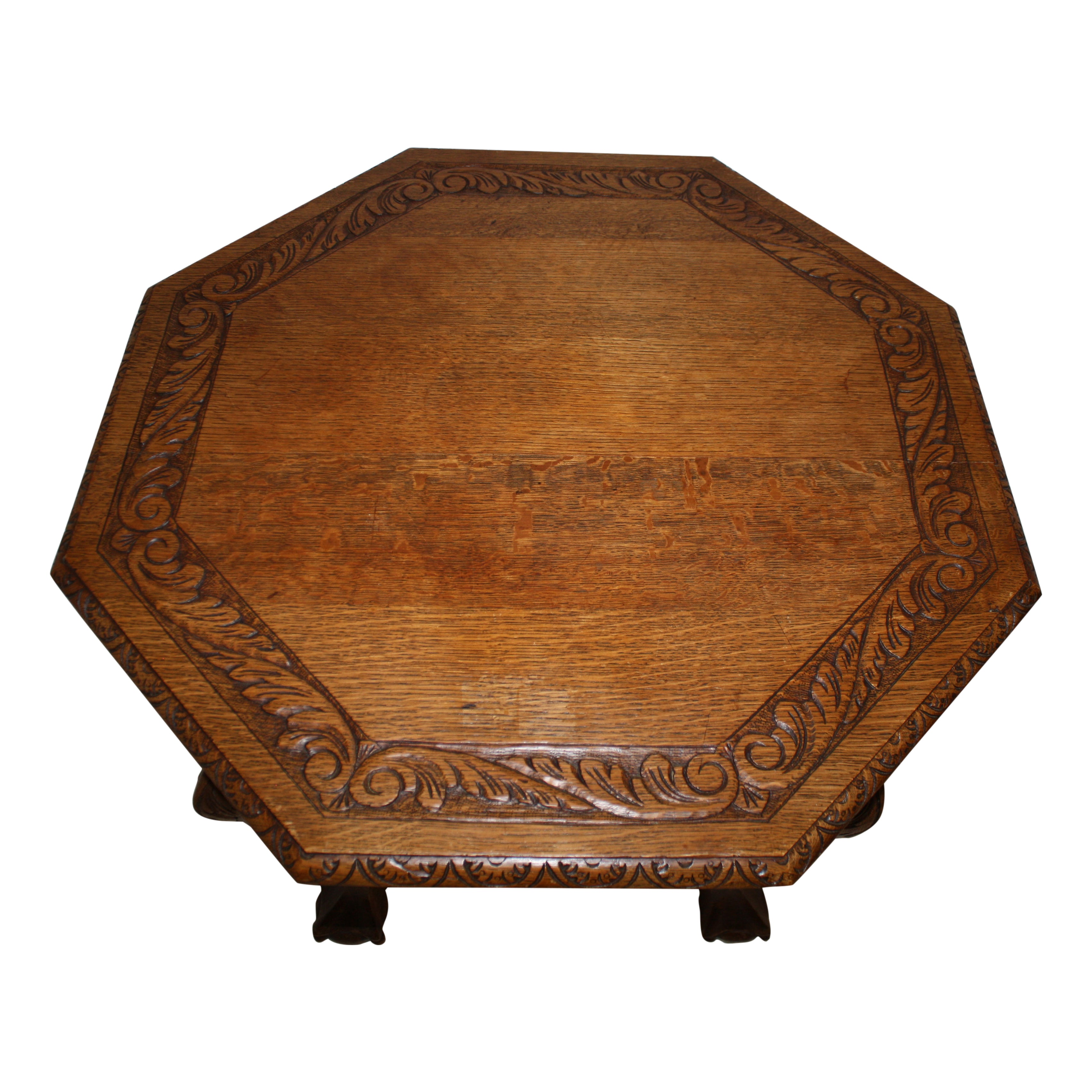 Oak Octagonal Side Table