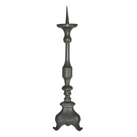 French Pewter Candlestick