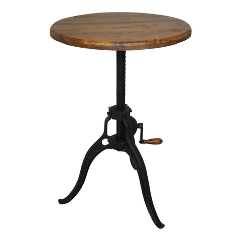 Iron Gate Table with Wood Top