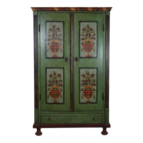 Painted Green Armoire