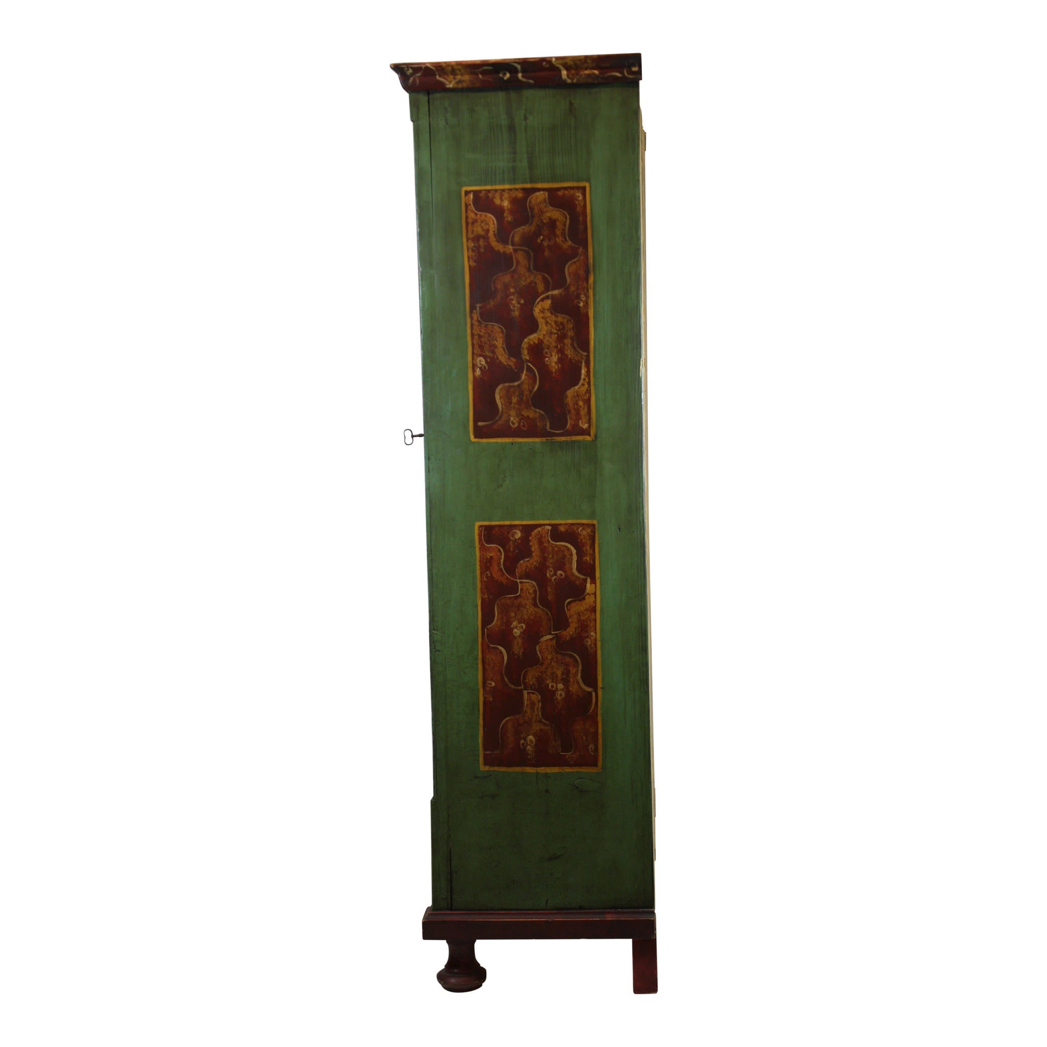 Painted Green Armoire