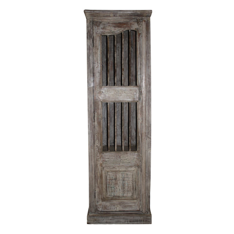 Narrow One Door Cabinet with Bars