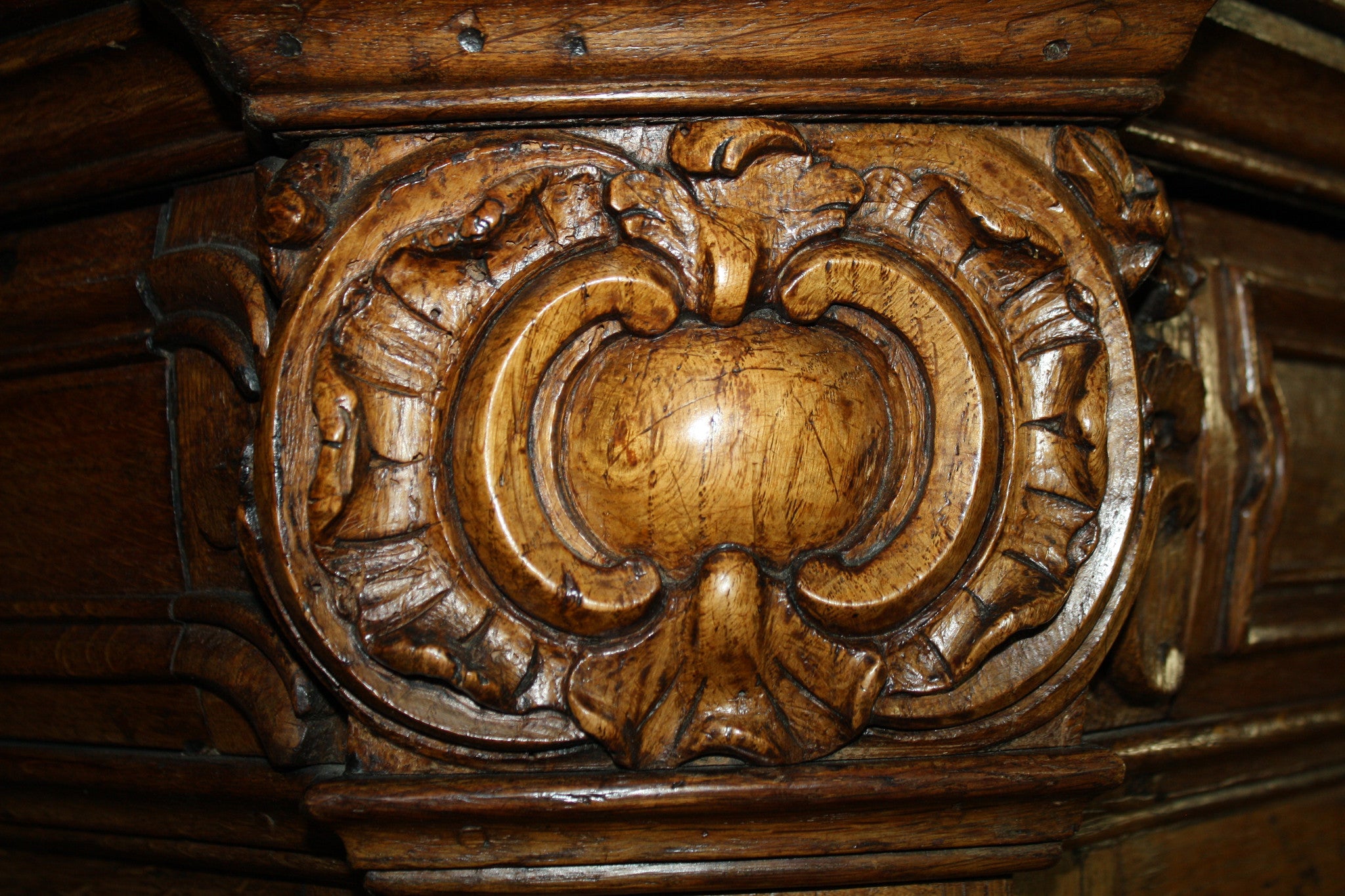 French Oak Deux Corps Cabinet