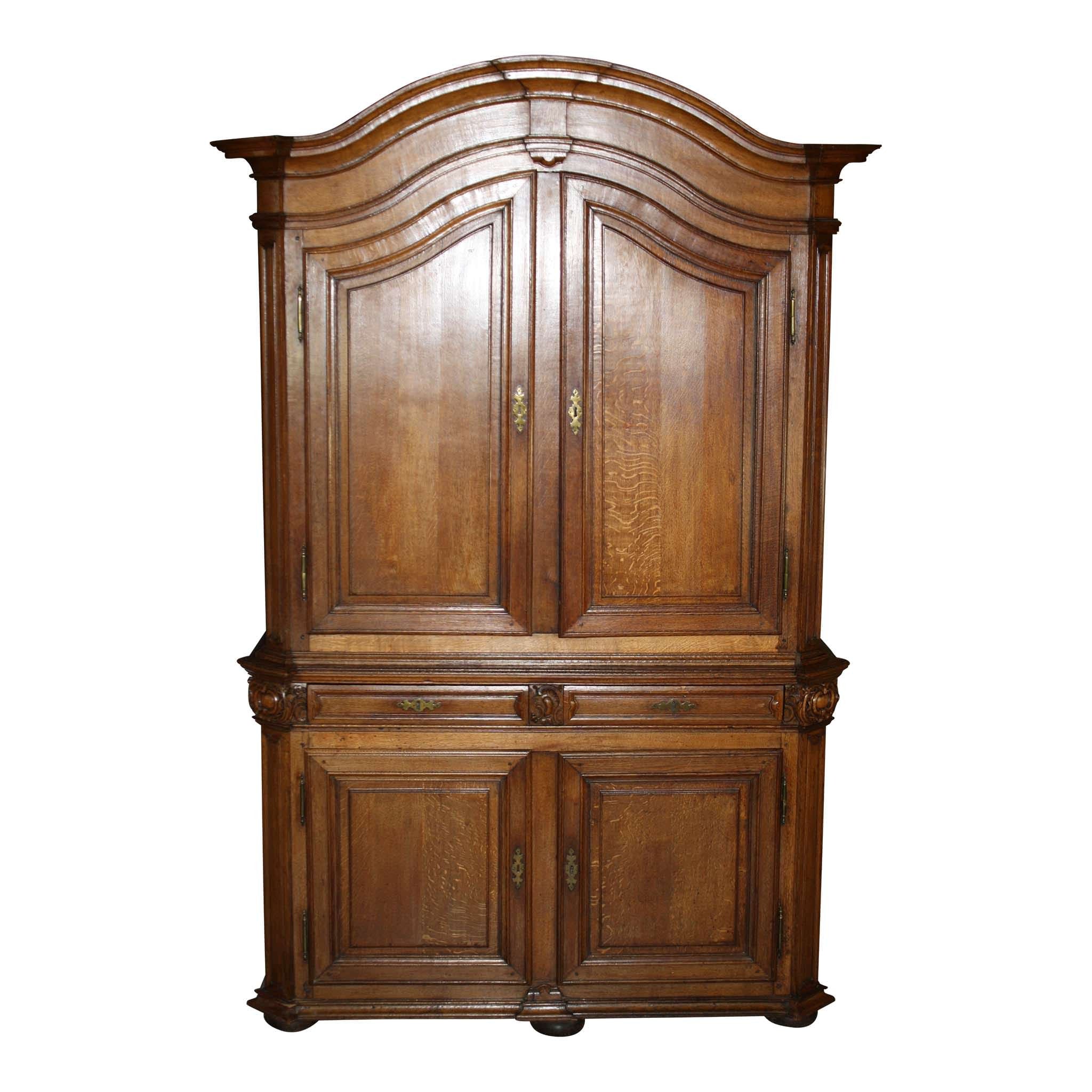 French Oak Deux Corps Cabinet