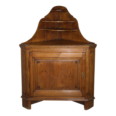 Pine Corner Cabinet