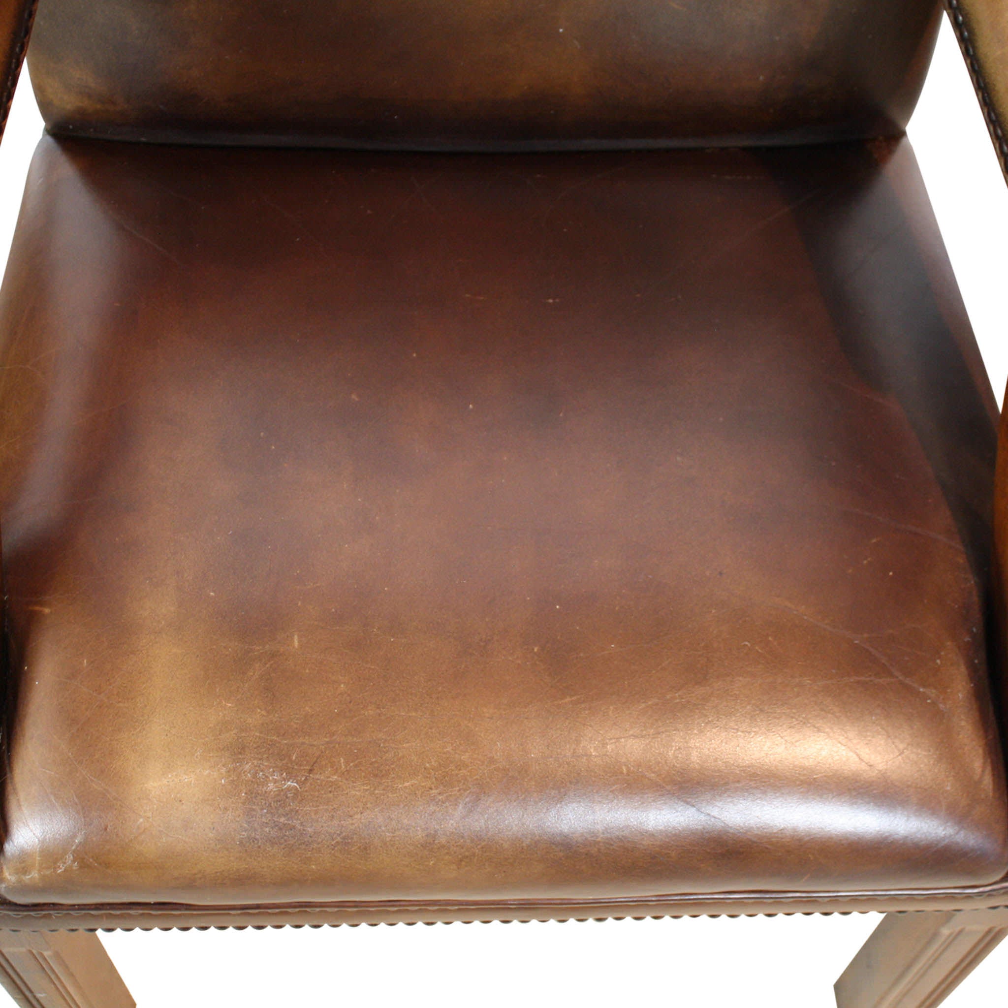 English Leather Armchairs Set/2