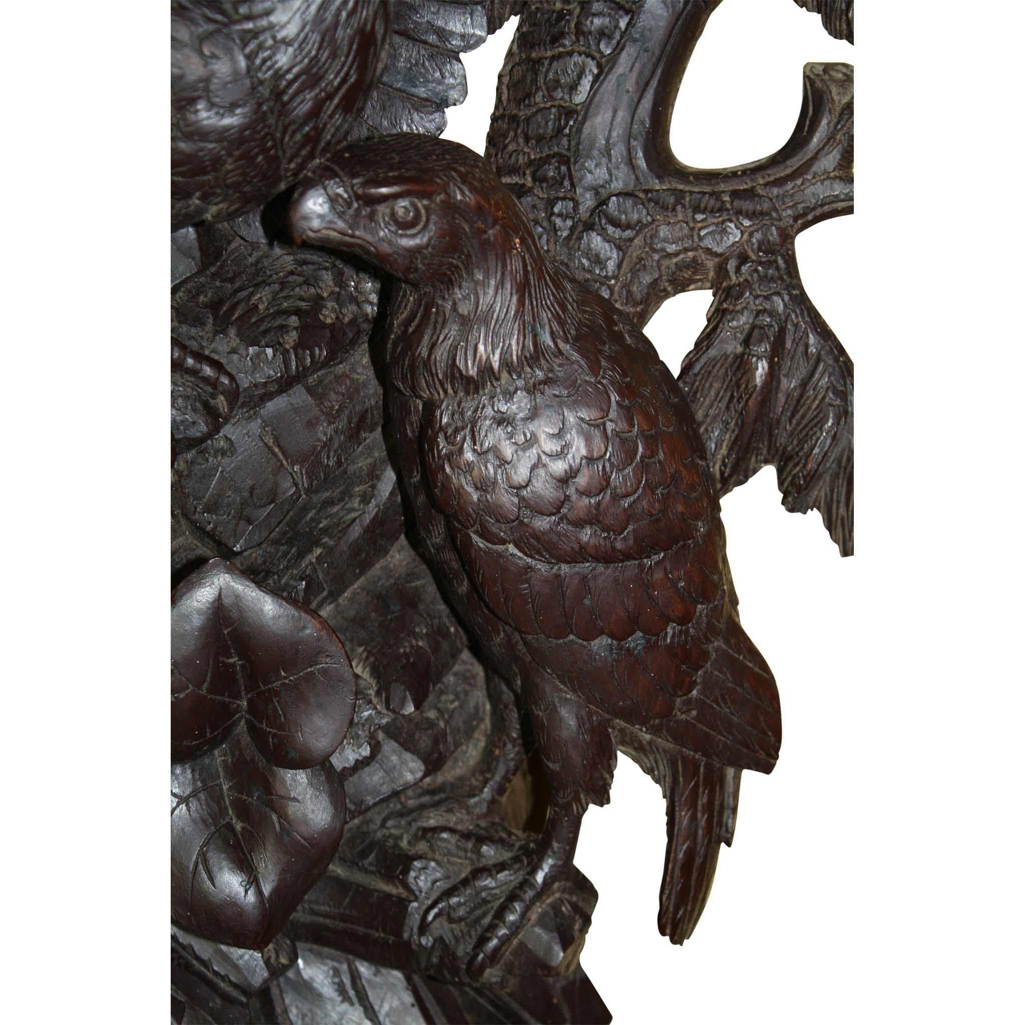 Black Forest Carved Eagle Shelf
