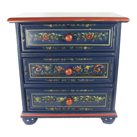 Dutch Hand Painted Small Three Drawer Dresser