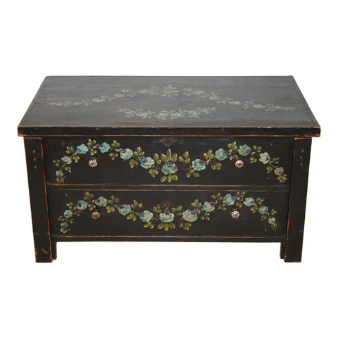 Hope Chest with Floral Painting