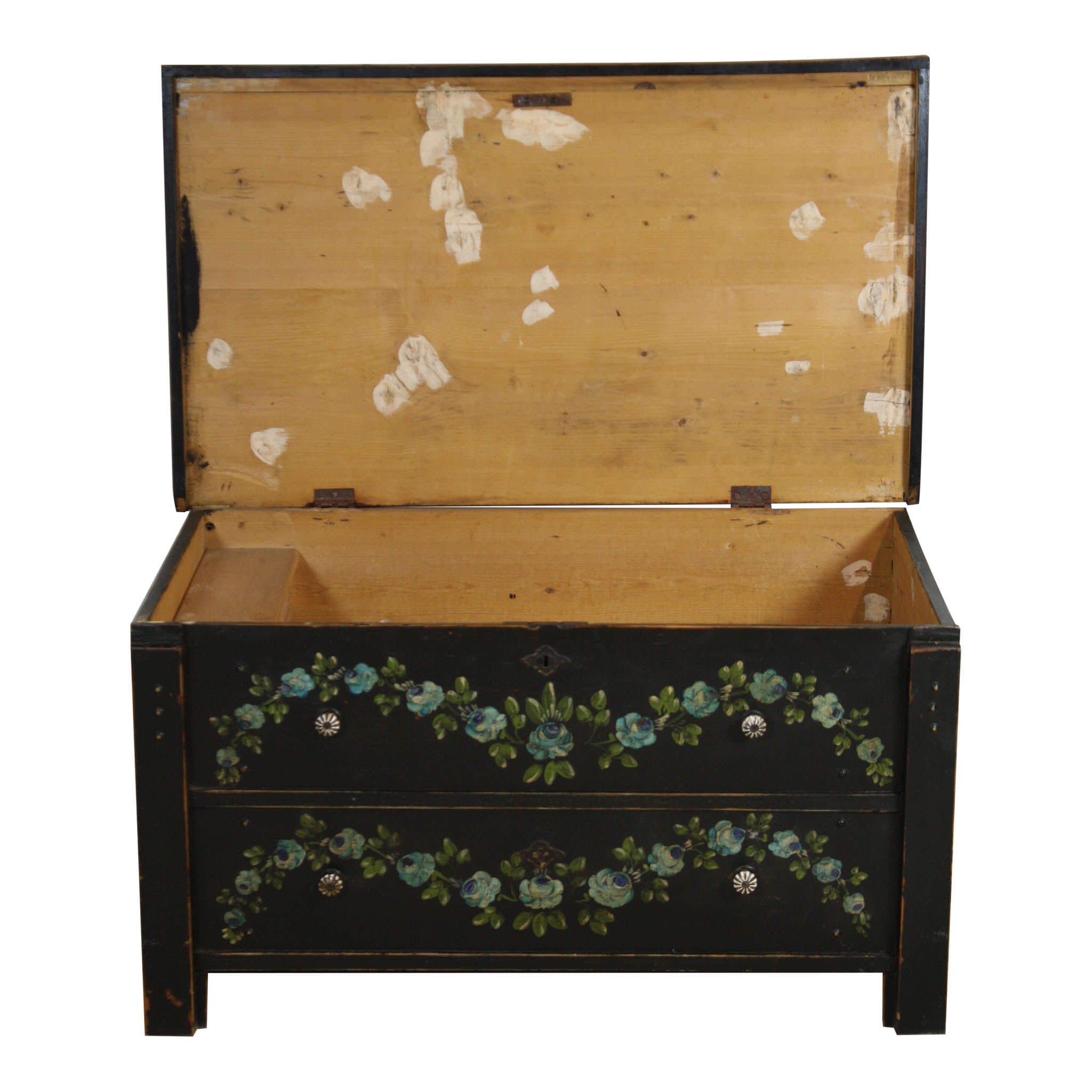 Hope Chest with Floral Painting