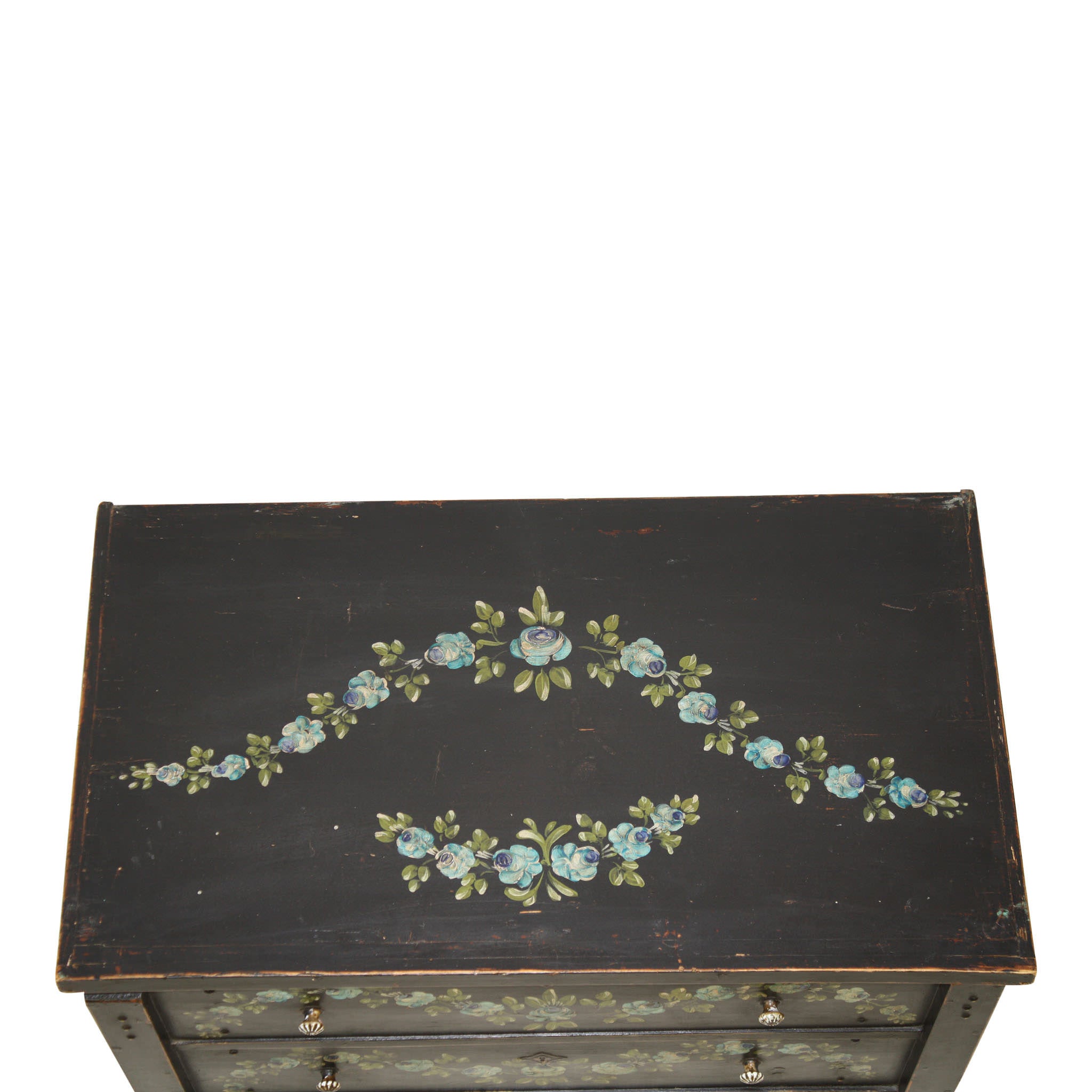 Hope Chest with Floral Painting