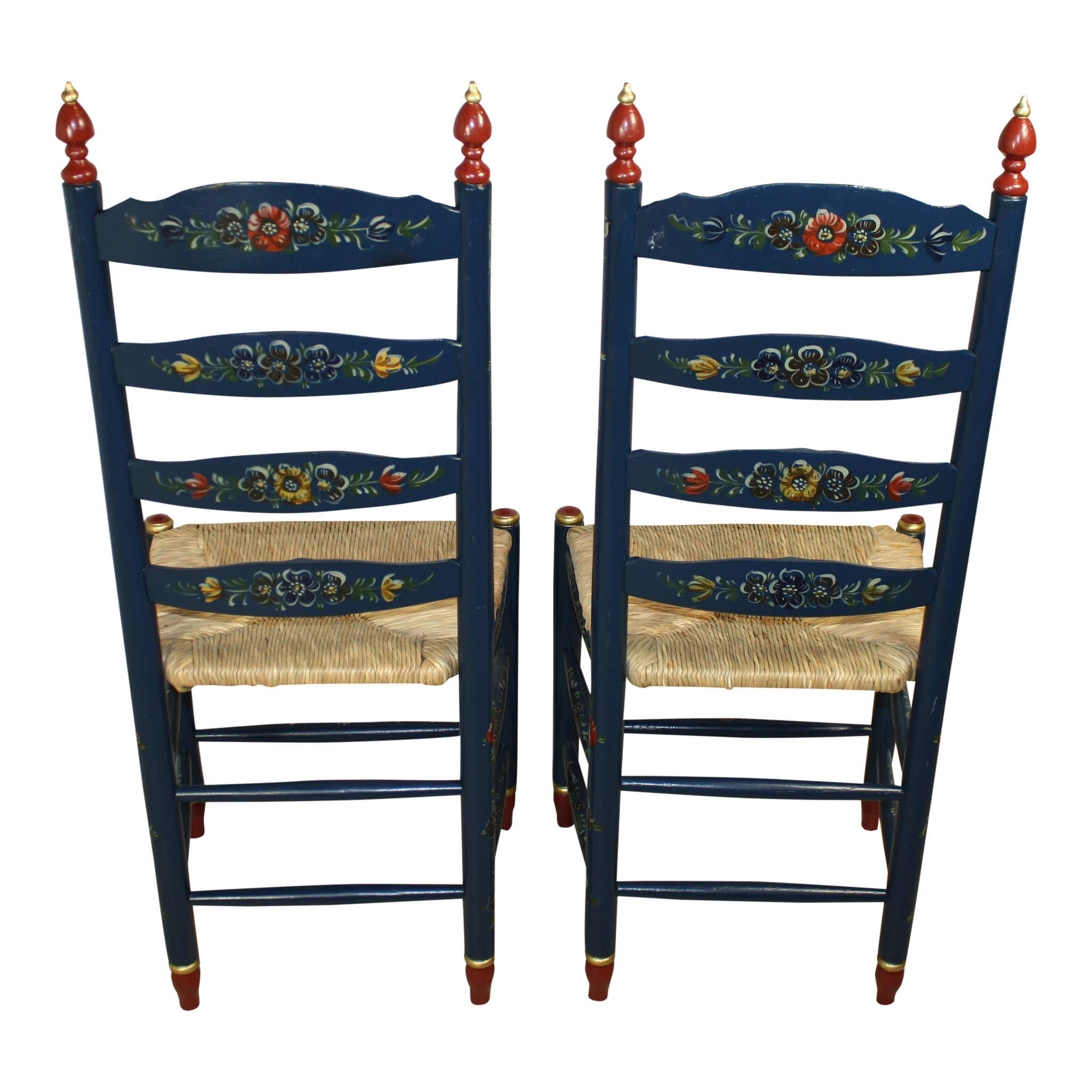 Dutch Hand Painted Chairs/Set of Two
