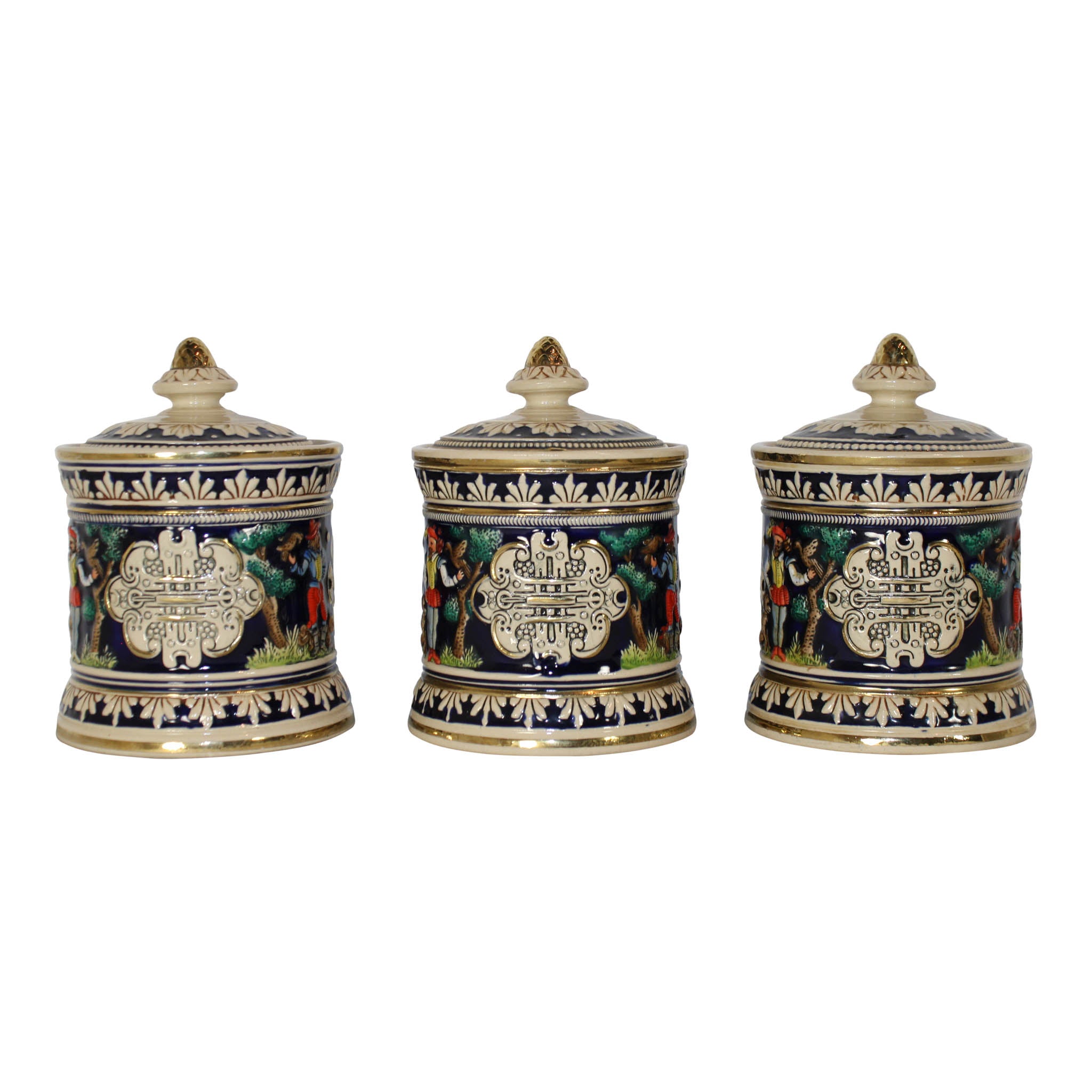 German Canisters Set of Three