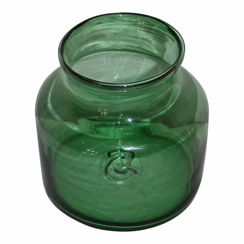 Green Glass Jar
