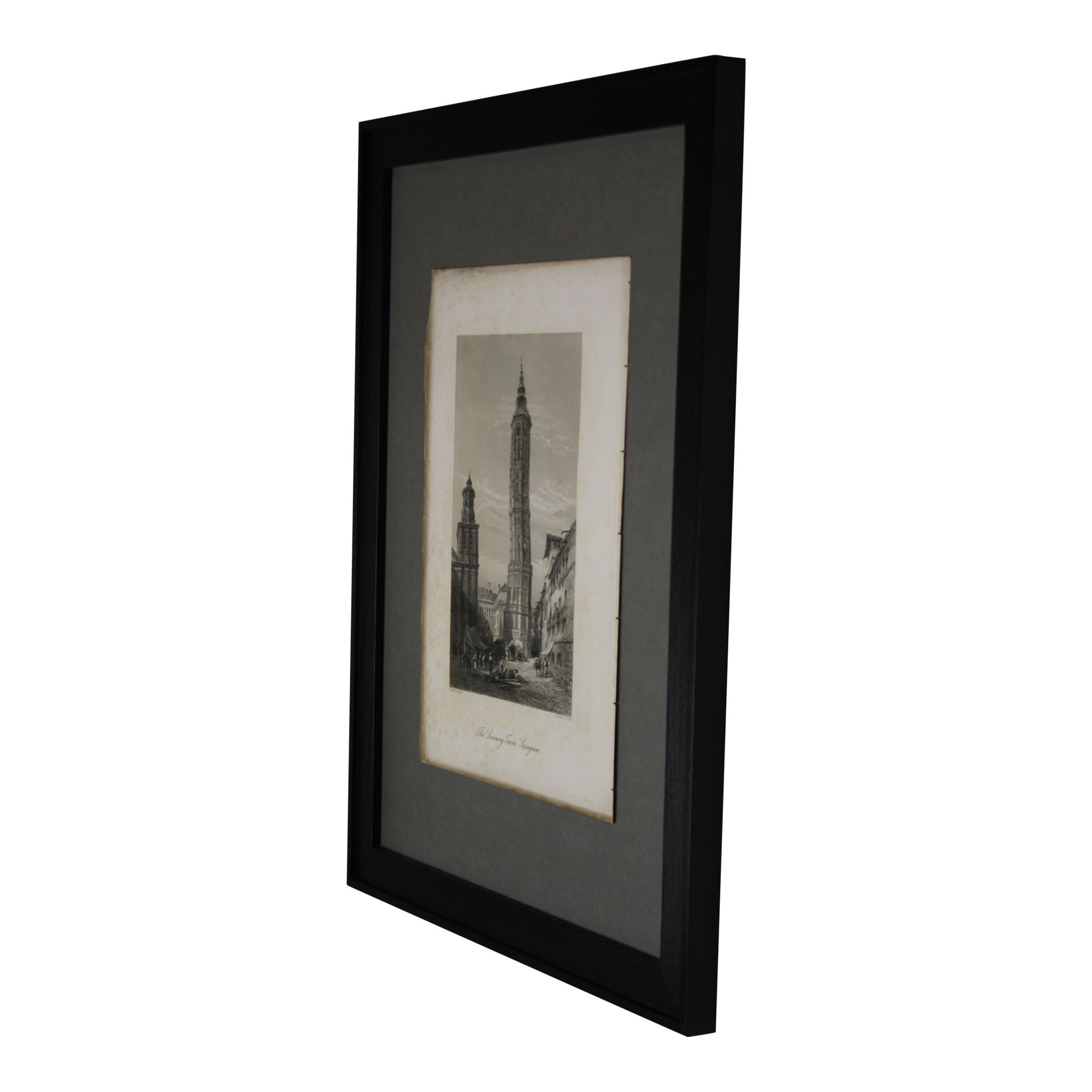 The Leaning Tower, Saragossa Framed Picture